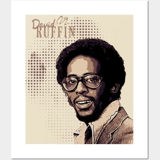 David Ruffin // Brown Vintage / Soul Posters and Art